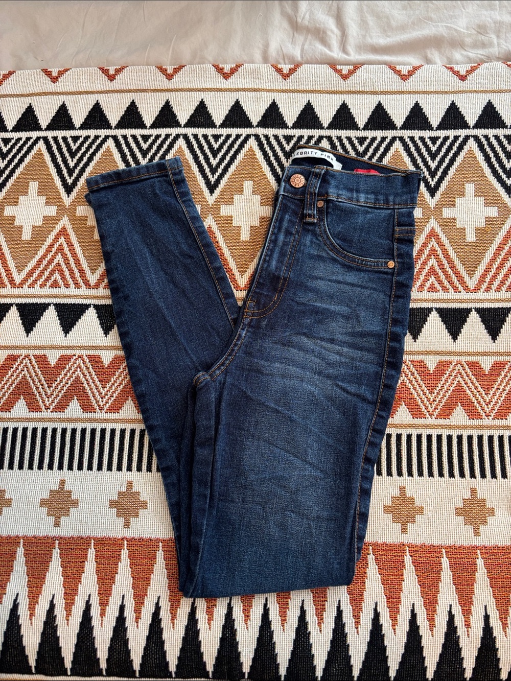 Celebrity Pink Dark Blue Skinny Jeans